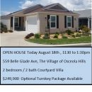 OPEN HOUSE TODAY  11:30 to 1:30 The Villages Florida