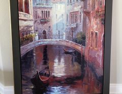 CUSTOM FRAMED VENICE PICTURE The Villages Florida
