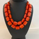Vintage Orange Bakelite Double Strand Necklace The Villages Florida