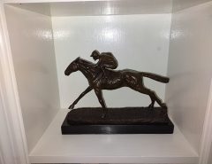 Bronze Jockey with Marble Base The Villages Florida