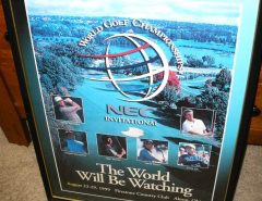 1999 NEC World Series of Golf PGA Tour Tournament Firestone CC Poster The Villages Florida