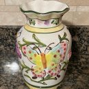 Butterfly Floral Pottery Vase The Villages Florida
