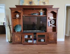 Entertainment center and tables The Villages Florida