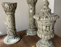 Candle sticks and side piece-REDUCED 2/20/24 The Villages Florida