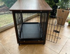Dog crate with faux wood design The Villages Florida