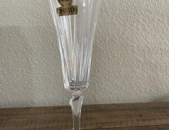 Oneida Golden Accent Crystal Champagne Flutes, new-REDUCED PRICE The Villages Florida