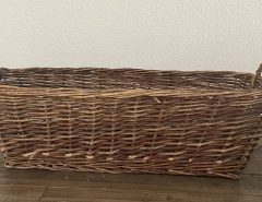 Long Decorative Wicker Basket-REDUCED 2/20 The Villages Florida