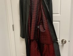 Vintage long thick leather coat with belt and removable thinsulate lining The Villages Florida