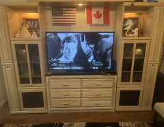 entertainment center.  $250 for the entertainment center including the 55 inch Samsung TV that is in perfect condition The Villages Florida