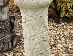 Gazing Ball on Poured Concrete Pedestal-REDUCED 2/20/24 The Villages Florida