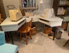 White Bernina table with drawer. Holds 2 machines The Villages Florida
