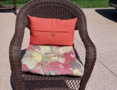 6 Cushion Sets for Rattan Wicker Chairs Used $5 each The Villages Florida