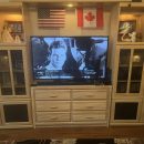 55′ Samsung smart tv with entertainment center The Villages Florida