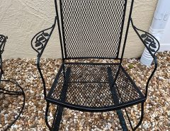 Patio Iron swivel chairs and rocker Set of 5 The Villages Florida