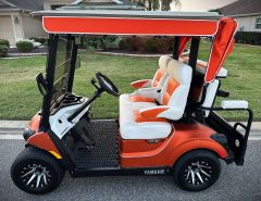 2021 Yamaha QuieTech 4 Passenger Flip Seat Gas Golf Cart: Like New Condition The Villages Florida