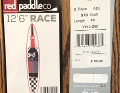 Inflatable 12.6 Red Race Paddleboard The Villages Florida