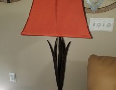 Used Pottery Barn Burnt Orange Lamp Shade 7.25 (top) x 12.5 (bottom) x 11 (height). The Villages Florida