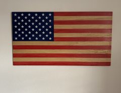 Wooden American flag The Villages Florida