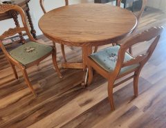 42″ Round Table w/ 4 needle point chairs The Villages Florida
