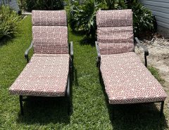 2 Outdoor Lounge Chairs with Cushions The Villages Florida