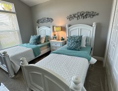 Two twin beds  , one night table. The Villages Florida