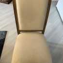 Hooker dining room table with 6 cushioned chairs and a table protector. Has 20” wide leaf. Table can be round 52” by 52” or oval at 72” by 52”. In great condition The Villages Florida