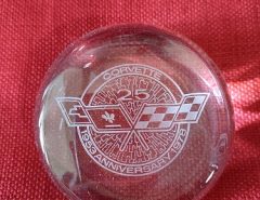 25thAnniversery  Corvette  Paper Weight The Villages Florida