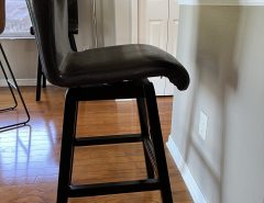 Dark Brown Faux Leather Barstools The Villages Florida