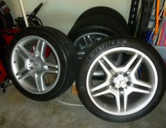 Authentic AMG Staggered 18 inch wheels with Michelin Pilot Sport tires The Villages Florida