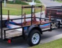 Triple Crown Utility Trailer 5 x 10 w ramp and side accessory holder The Villages Florida