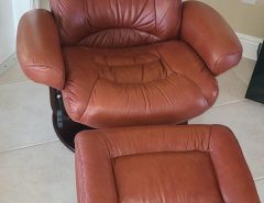 Terracotta Swivel recliner with  ottoman The Villages Florida
