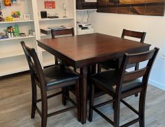 Wood High Top Table and 4 Matching Stools The Villages Florida
