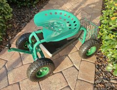 4-Wheel Rolling Garden Cart Work Seat The Villages Florida