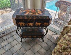 Decorative Side Table- Elephant Decor Storage The Villages Florida