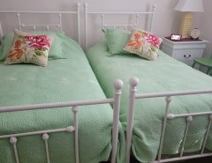 Twin bed frames white metal PAIR The Villages Florida