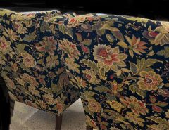 2 PENNSYLVANIA HOUSE Wing Back Chairs, Footstool, 2 Pillows & Extra Fabric The Villages Florida