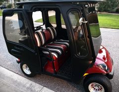 Yamaha EFI Gas Golf Cart w/Curtis Cab Enclosure: Brand New Condition The Villages Florida