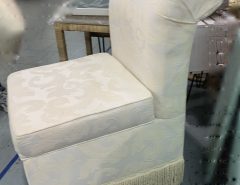 CREAM BROCADE  CHAIR (DINING, PARSONS, VANITY) The Villages Florida