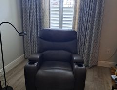 Soft Brown Leather Manual  Recliner The Villages Florida