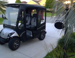 Golf Cart Yamaha Gas with Sleekline Cab The Villages Florida