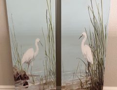 Tropical Bird Art Canvas-Pair The Villages Florida
