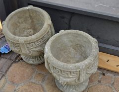 2 Grecian Cement Urns- $100 for the pair The Villages Florida