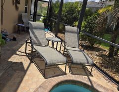 2 Chaise Lounge Chairs – Excellent Condition The Villages Florida