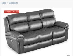 Dual Reclining Leather Couch The Villages Florida