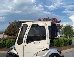 Yamaha EFI Gas Fuel Injected Golf Cart with Curtis Cab The Villages Florida