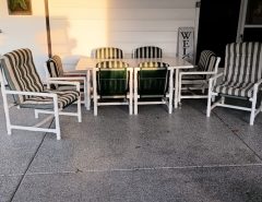 Patio Furniture Table w/6 chairs plus 2 side chairs The Villages Florida