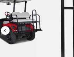 Black Golf Cart Rear Seat Safety Grab Bar Fit for EZGO, Club Car, Yamaha The Villages Florida