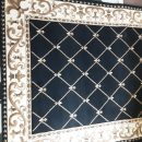 Carpet, Classic Black, Cream, Gold Pattern, 8′ 1″x 9′ 9″ The Villages Florida