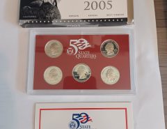 2005 US Mint 5 State Quarters Silver Proof Set The Villages Florida
