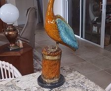 Bronze Pelican, with Special Patina on Marble Base The Villages Florida